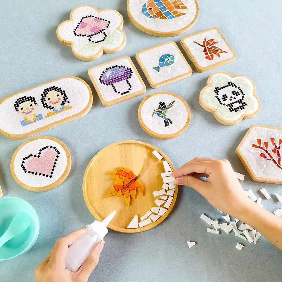 DIY Bamboo Mosaic Coaster Craft Kit suppliers