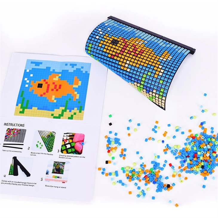 No-Iron Fuse Grid-Based Beads Set
