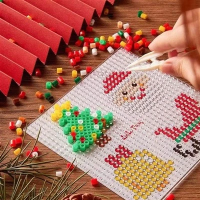 Kit Ornamen Manik Sekering DIY Natal