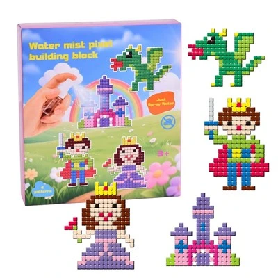 Set Seni Piksel Sekering Air Putri & Ksatria Anak-anak
